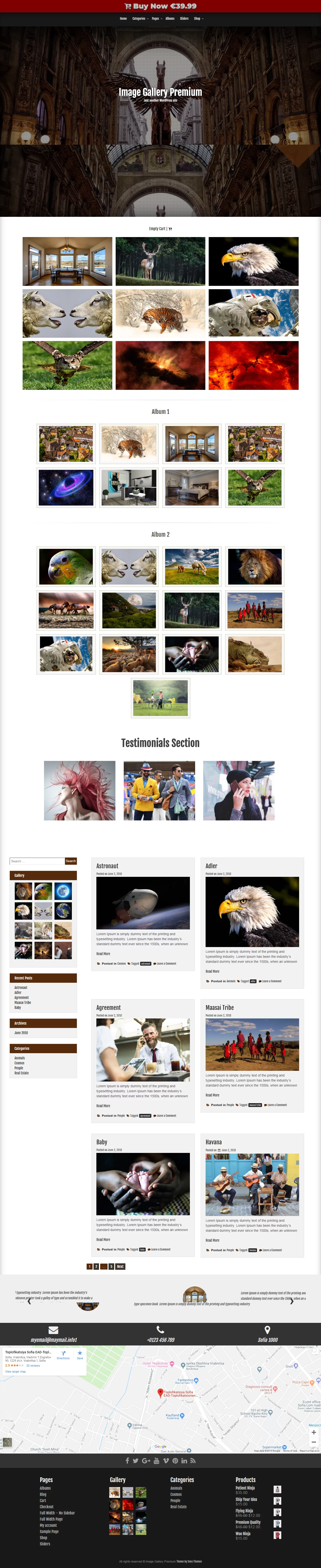 Image Gallery - Best Free Gallery WordPress Theme
