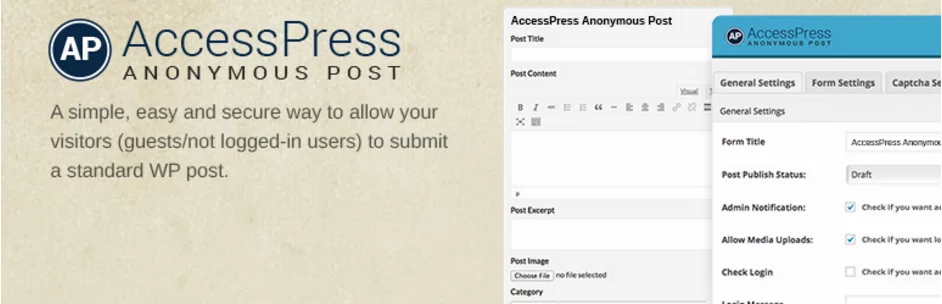 AccessPress Anonymous Post - Best Free Frontend Post WordPress Plugins