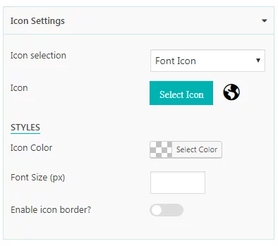 Everest Counter Lite: Icon Settings