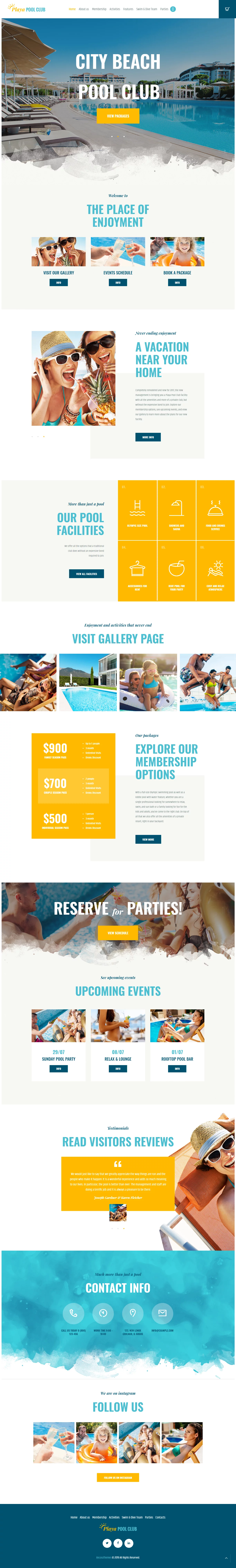 Playa - Best Premium Outdoor Activities WordPress Theme