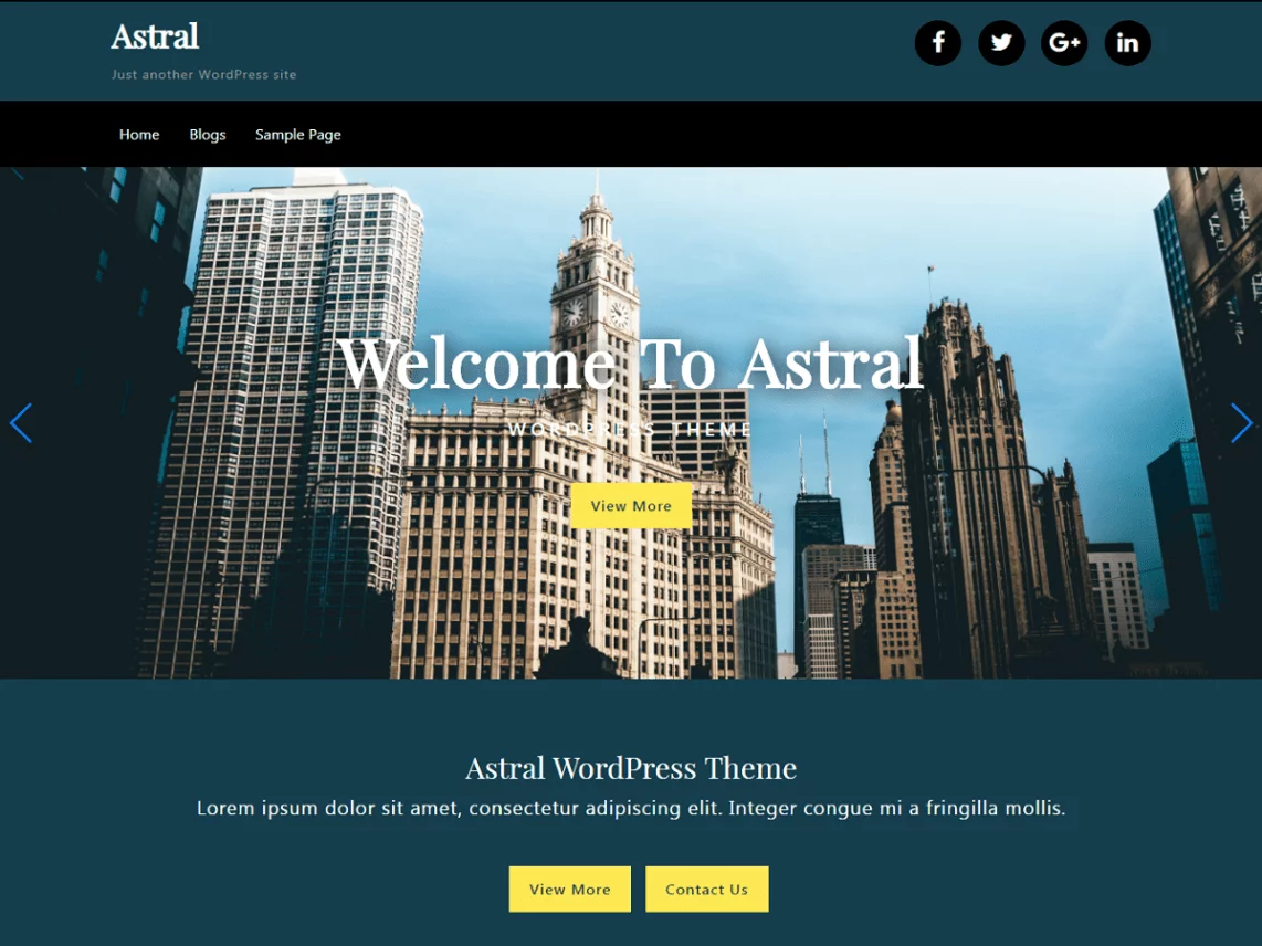 Astral Free WordPress Theme