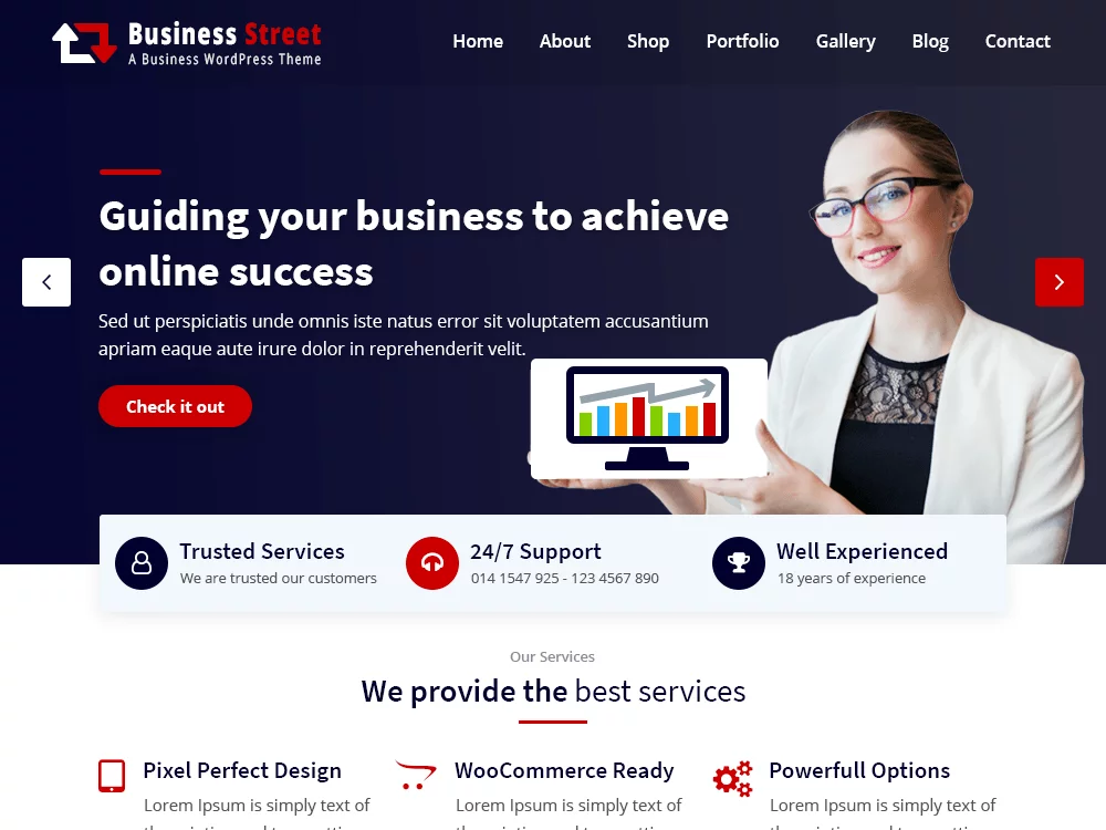 Business Street-Free WordPress Theme