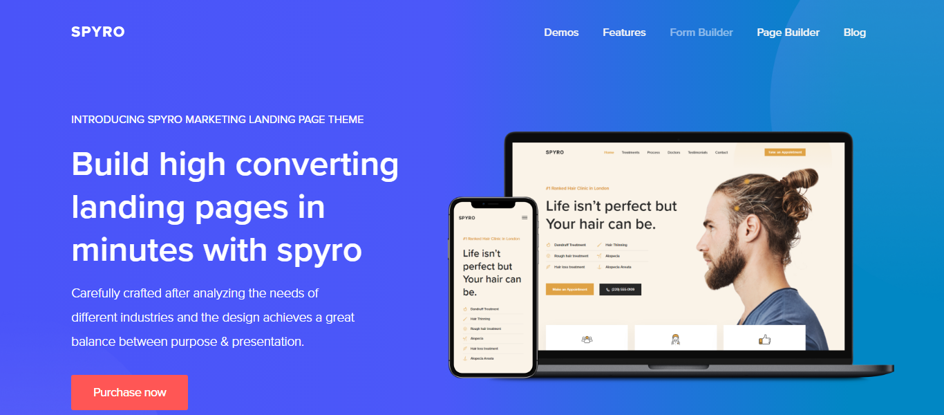 Spyro - Best Landing Page WordPress Theme