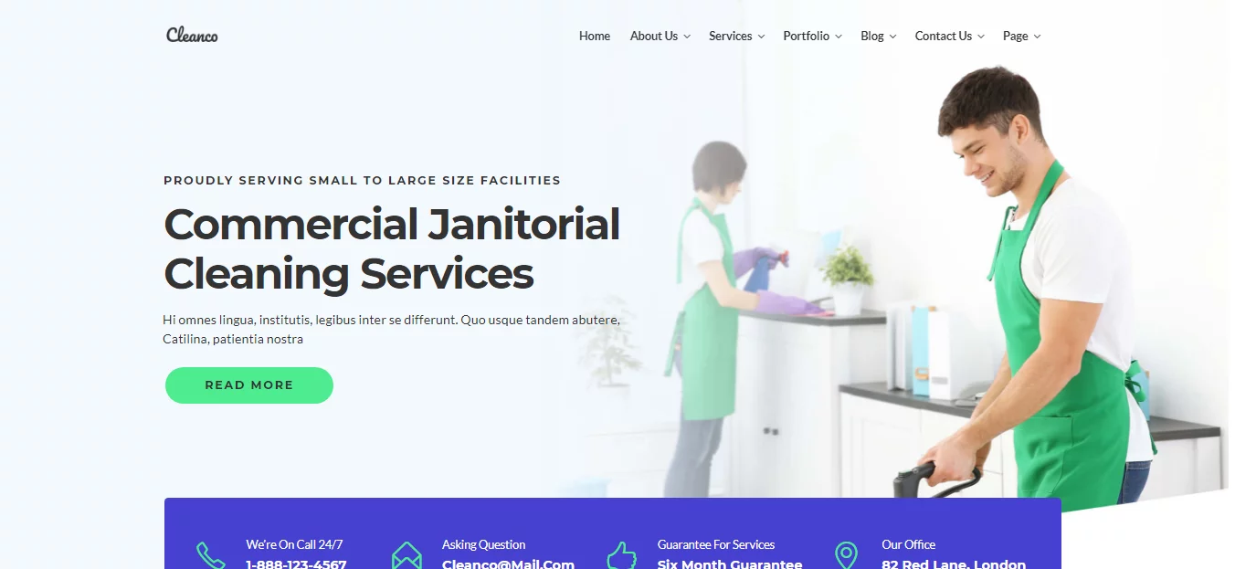 Cleanco- Best WordPress Cleaning Service Theme