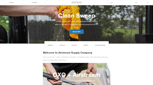 Airstream - Best eCommerce WordPress website