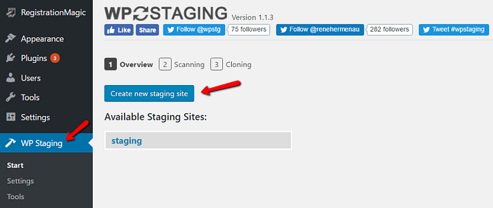 Build WordPress Staging Site using Plugin