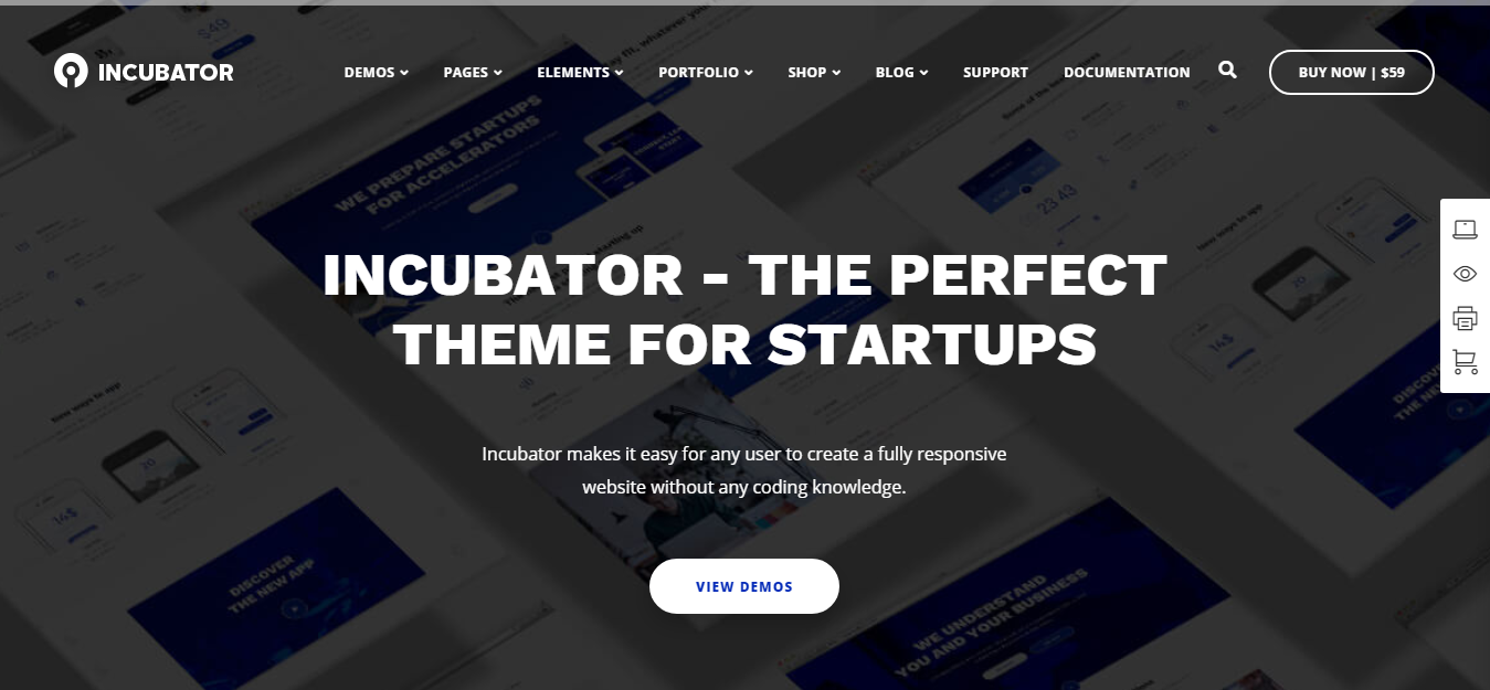 Incubator – Best WordPress Startup Theme