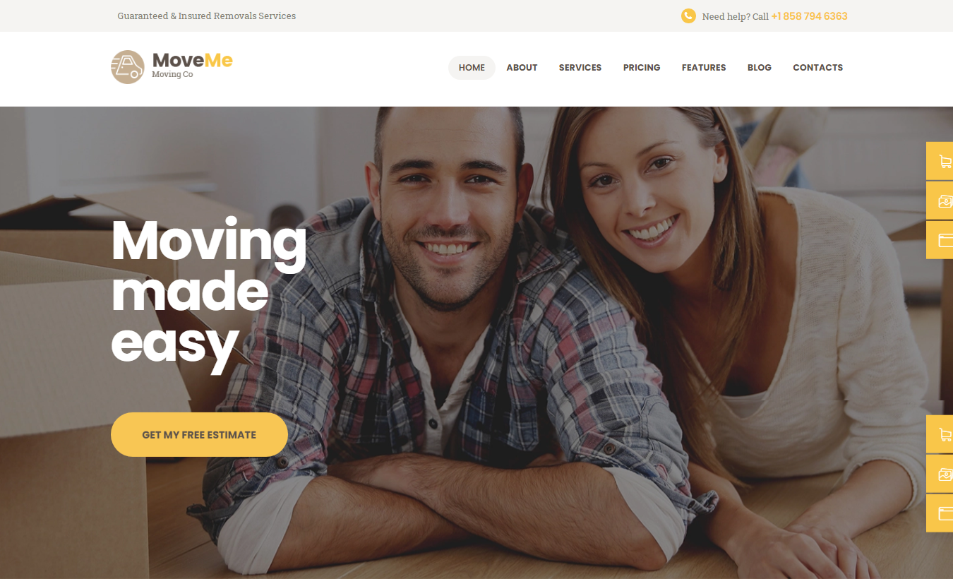 MoveMe - Best Transportation WordPress Theme