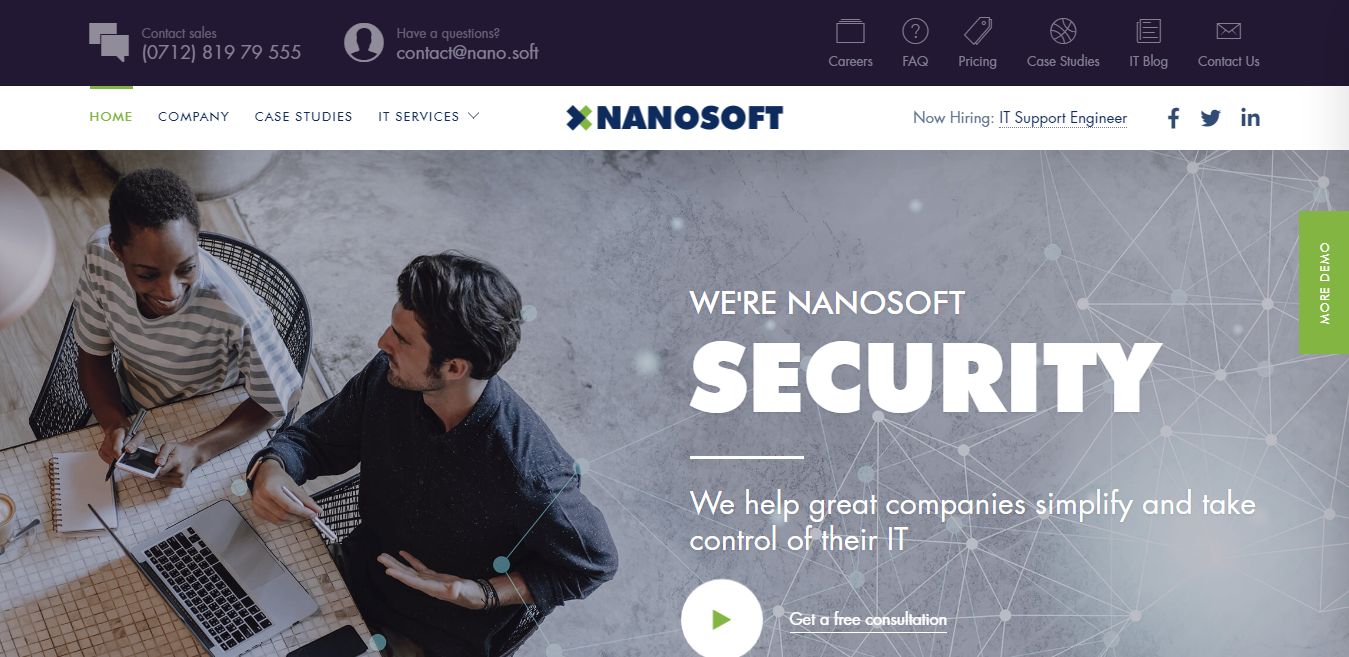 Nanosoft – Best SaaS WordPress Theme
