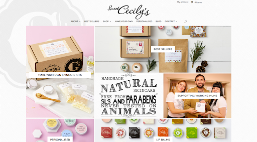Sweet Cecilys - Best eCommerce WordPress website