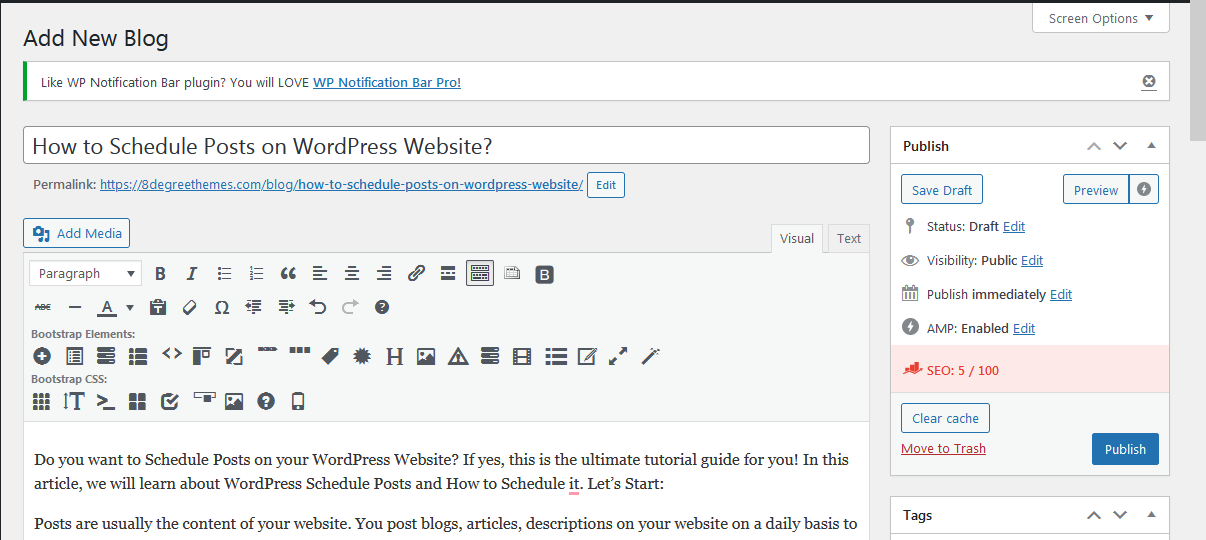 How to Schedule Posts on your WordPress Website 