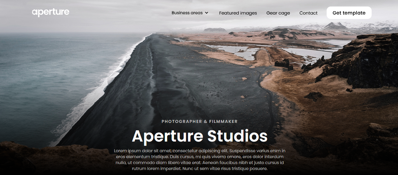 Aperture - Best Webflow Photography Template