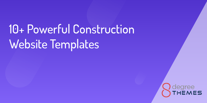 10+ Best Construction Website Templates - Banner