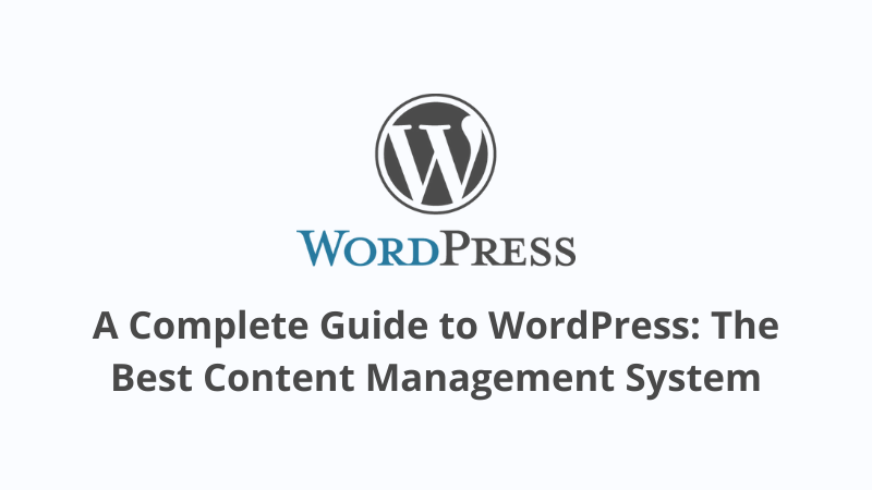 A Complete Guide to WordPress: The Best Content Management System