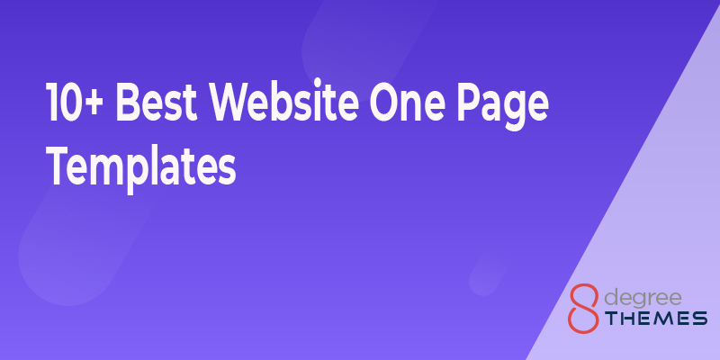 10+ Best One Page Website Templates
