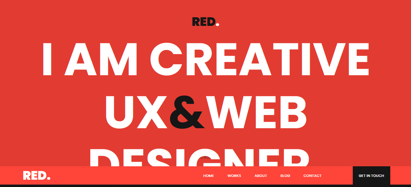 Red - Best One Page Template