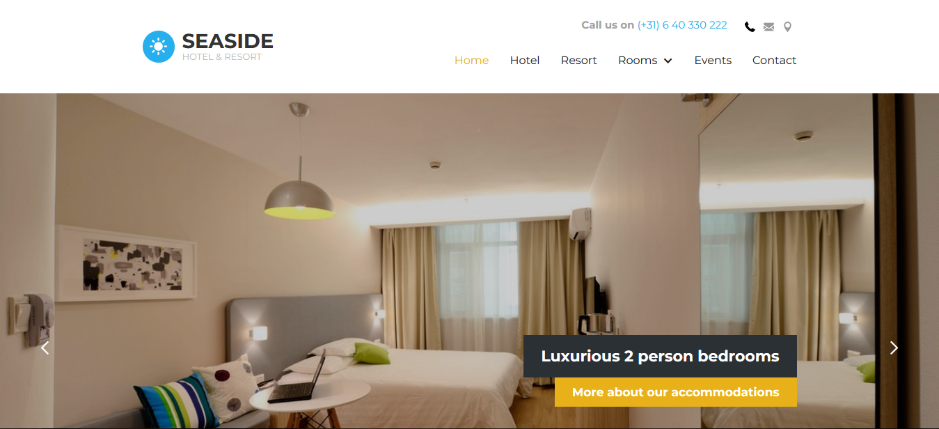 Seaside - Best Webflow Hotel Website Template - hotel directory template