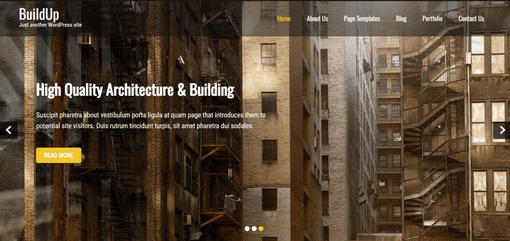 BuildUP - Free Construction WordPress Themes