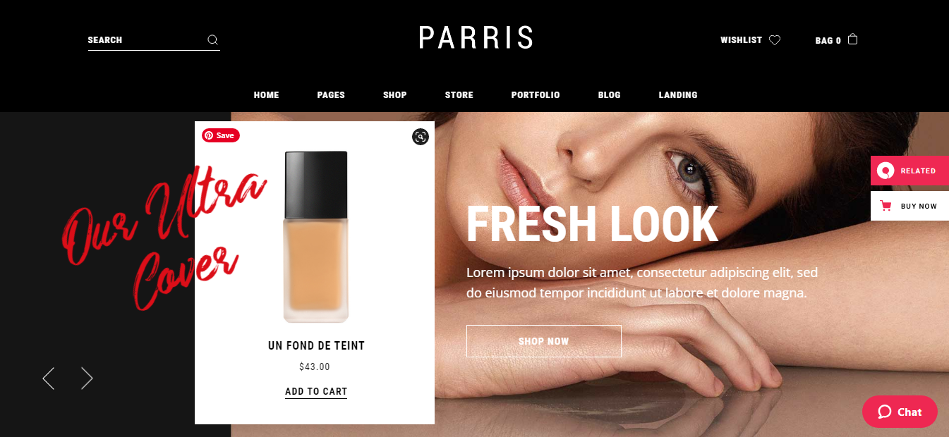Parris - Best Makeup Artist WordPress Theme
