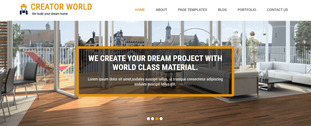 Creator World - Best Free Construction WordPress Theme
