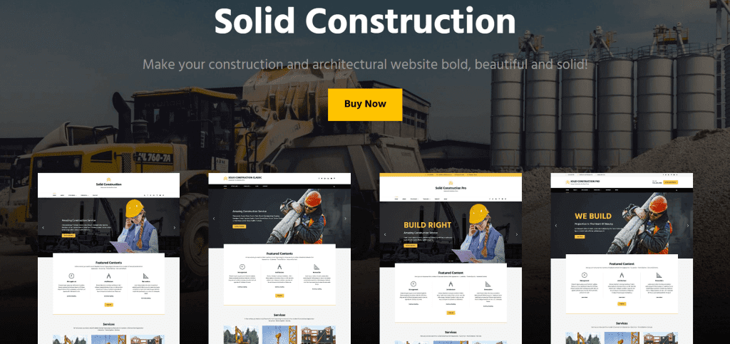 Solid Construction - Best Free Construction WordPress Theme