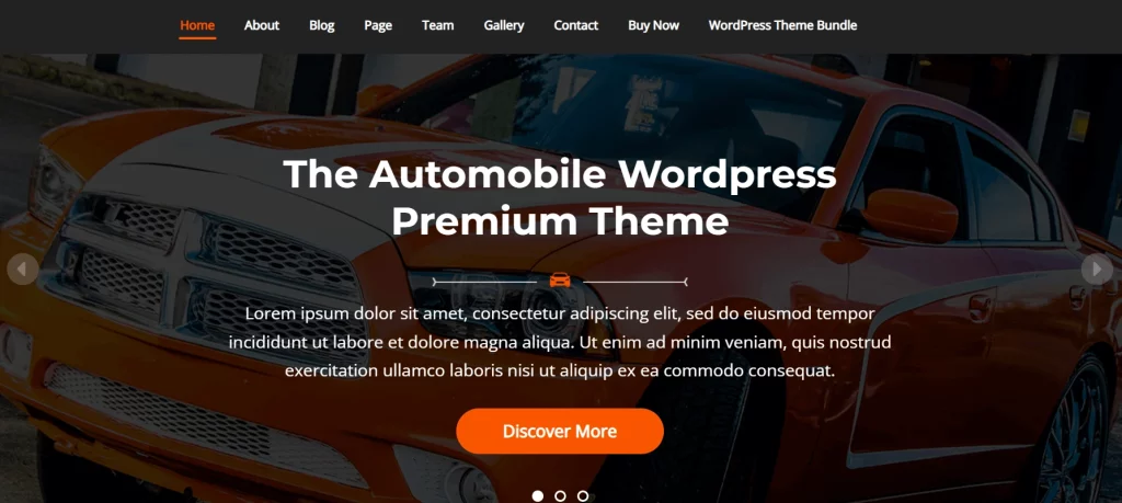 VW Automobile Lite - Best Free Automobile WordPress Theme