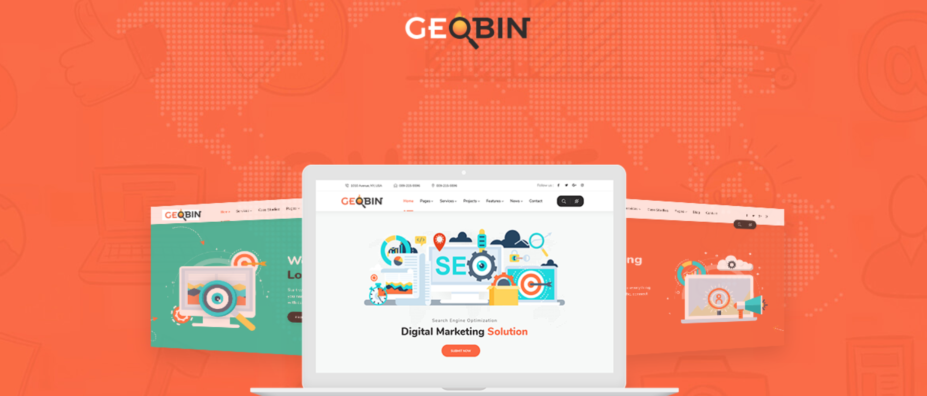 GeoBin - Best Premium SEO Agency WordPress Themes
