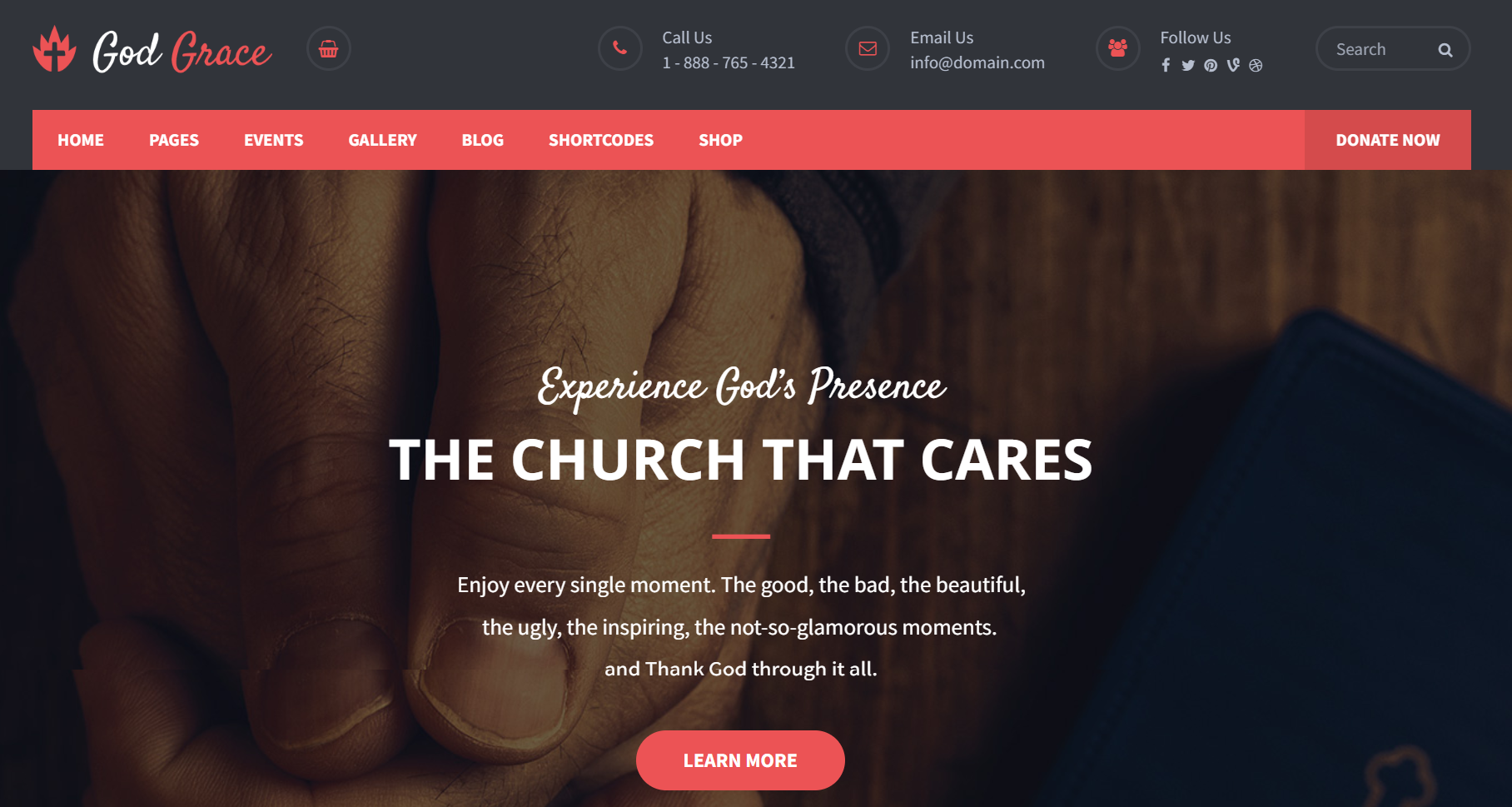 God Grace - Best Premium Church WordPress Theme