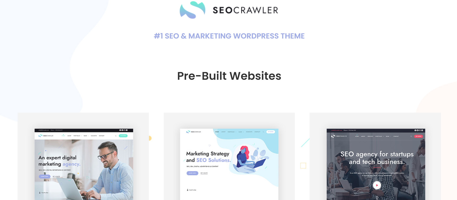 SEOCrawler - Best Premium SEO Agency WordPress Themes