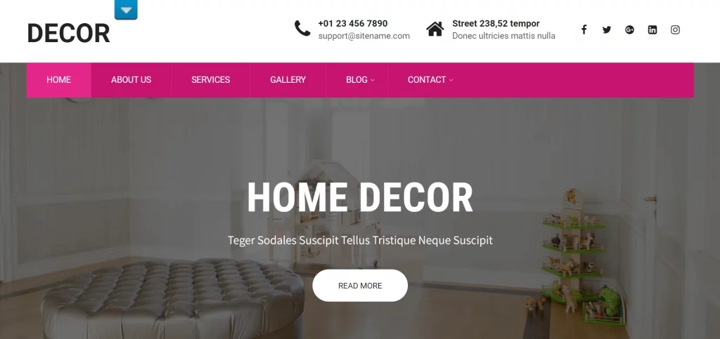 Decor Lite - Best Free Architecture WordPress Theme