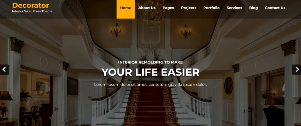 Decorator - Best Free Architecture WordPress Theme