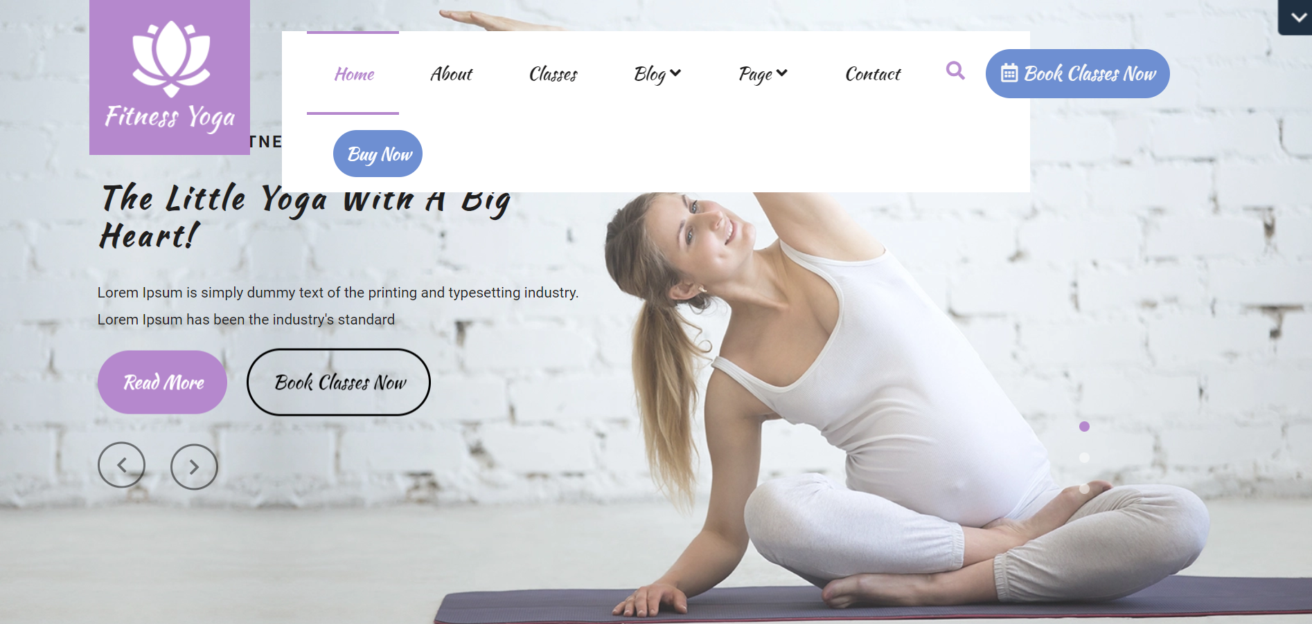 VW Yoga Fitness - Best Fitness WordPress Themes