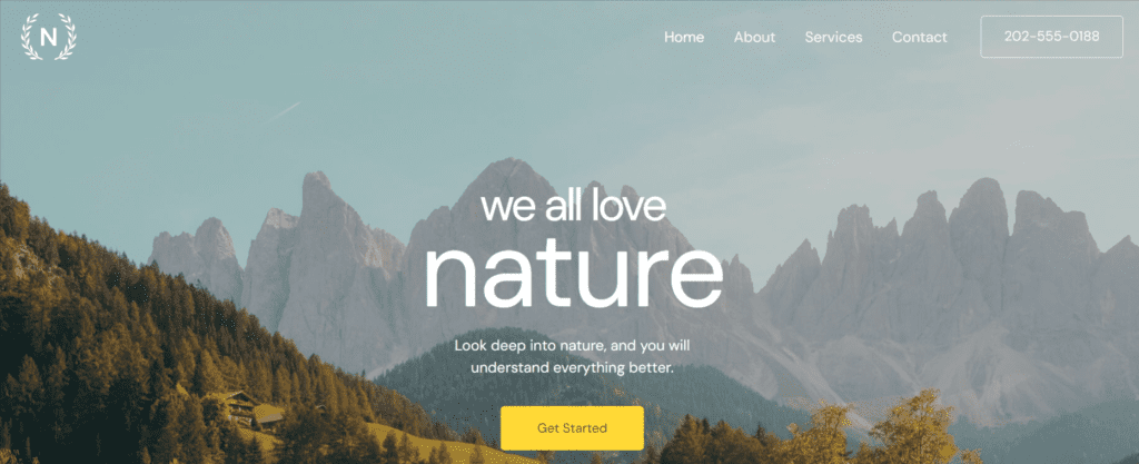 Love Nature - Best Free Business WordPress Themes
