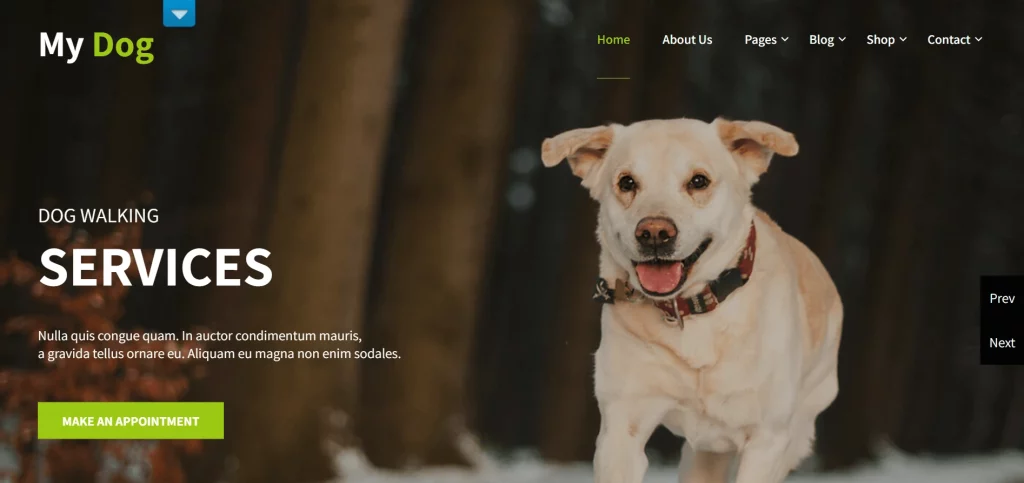 My Dog Lite - Best Free Animal and Pet WordPress Themes