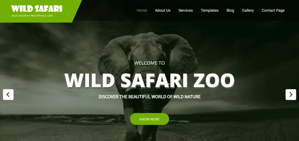 Wild Safari Lite - Best Free Animal and Pet WordPress Themes