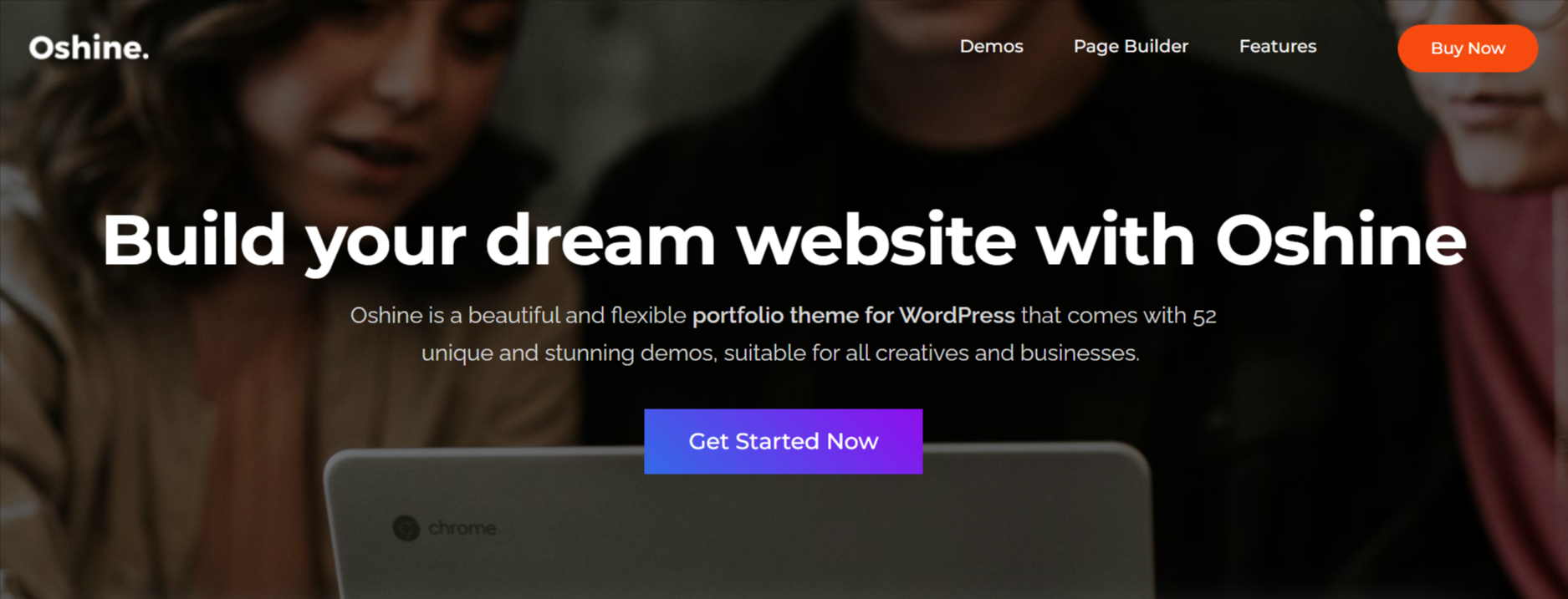 Oshine - WordPress Themes for Artists That Will Amaze You