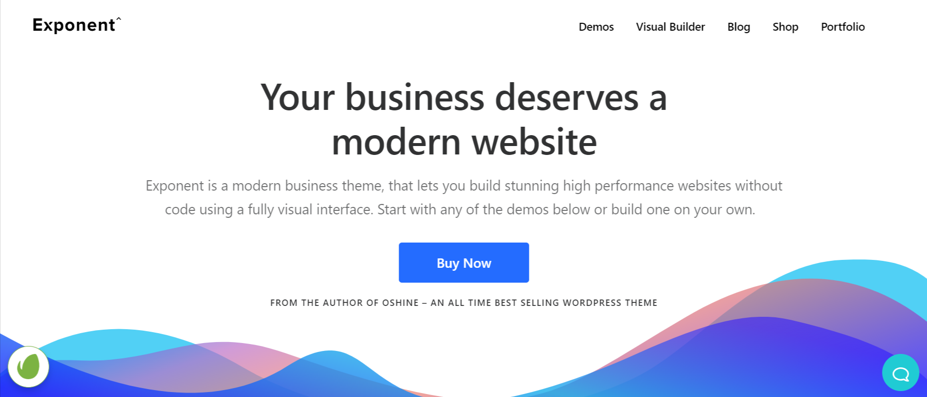 Exponent - Best WordPress Themes for Writers and Authors 