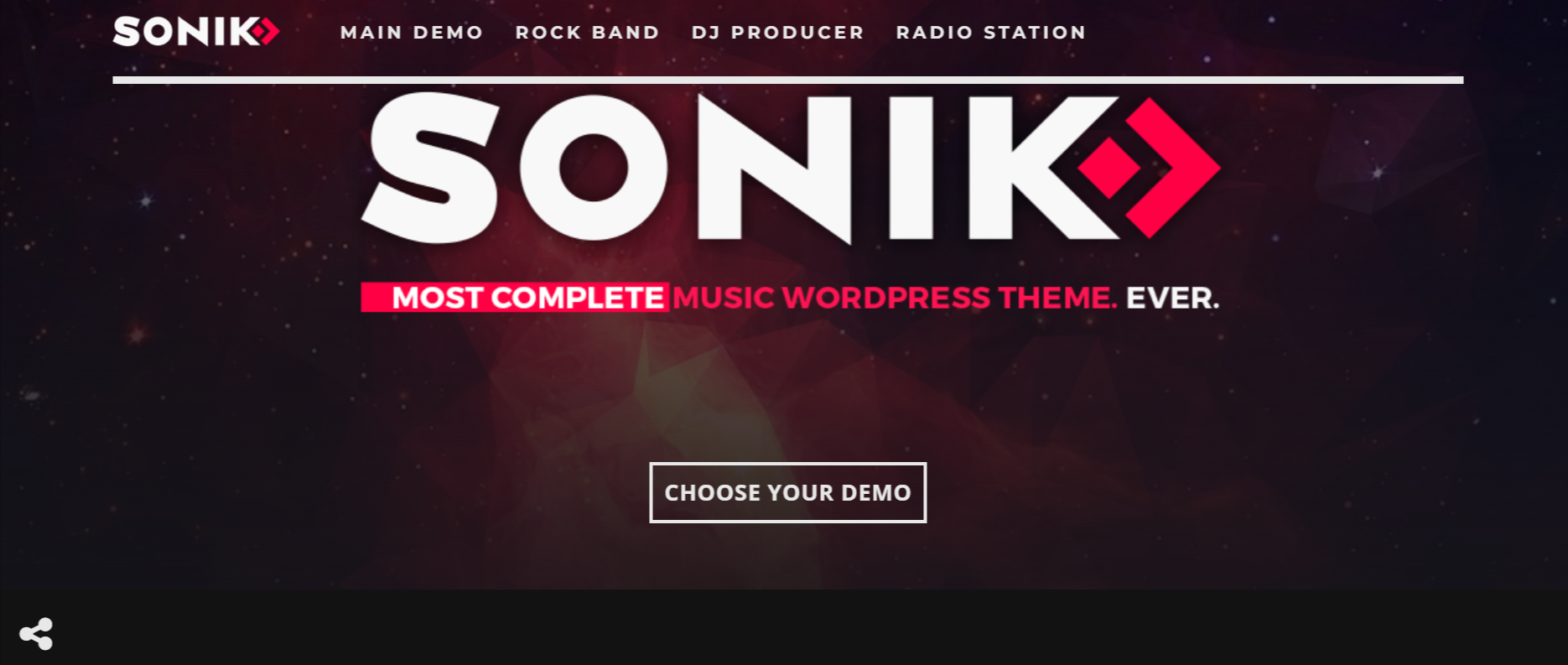 Sonik - Best WordPress Podcast Themes for Podcasters