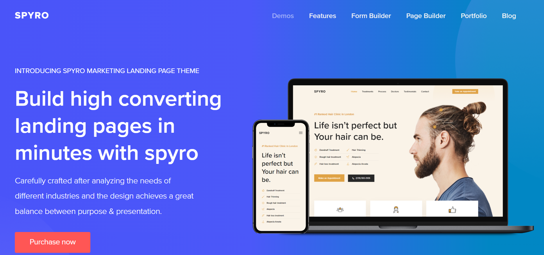 Spyro - WordPress Themes For Life Coaching Website