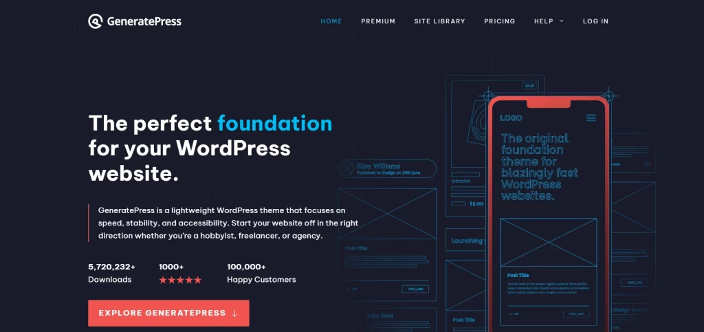 Generate Press - WordPress Theme