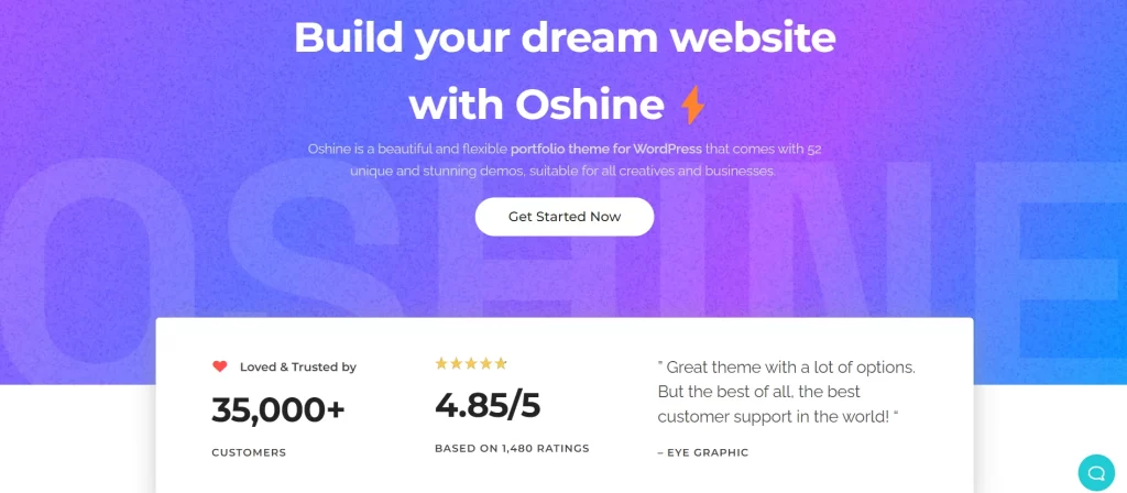 Oshine - Simple WordPress Theme