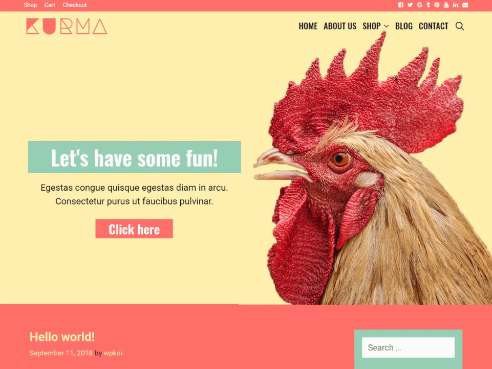Kurma - Best Free Animal and Pet WordPress Themes