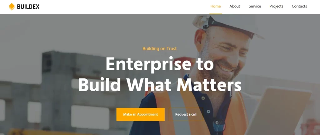 Buildex - Best Free Construction WordPress Themes