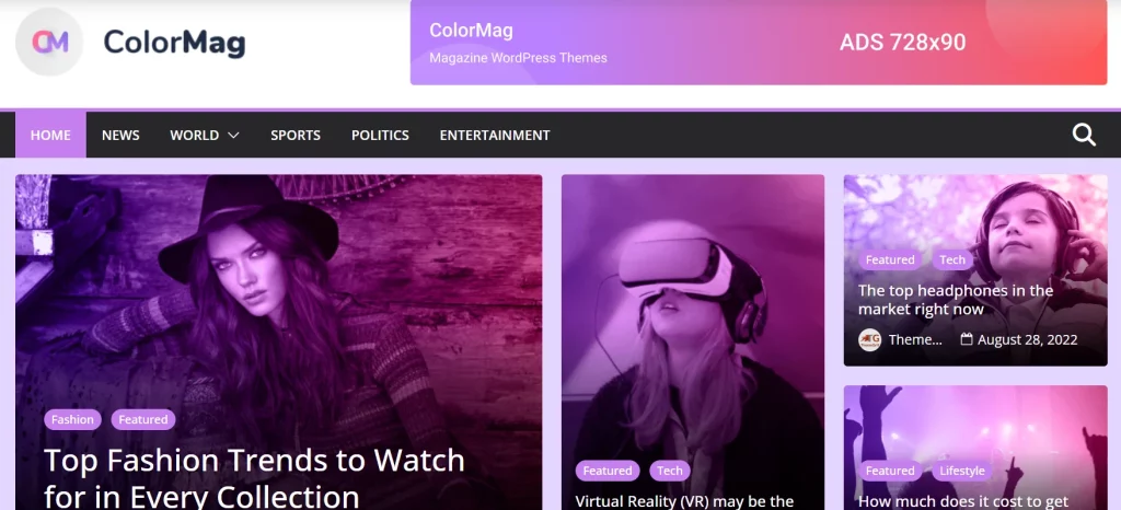 Colormag - Best Free Adsense WordPress Themes