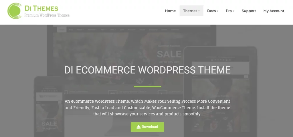 Di eCommerce - Best Free eCommerce WordPress Themes and Templates