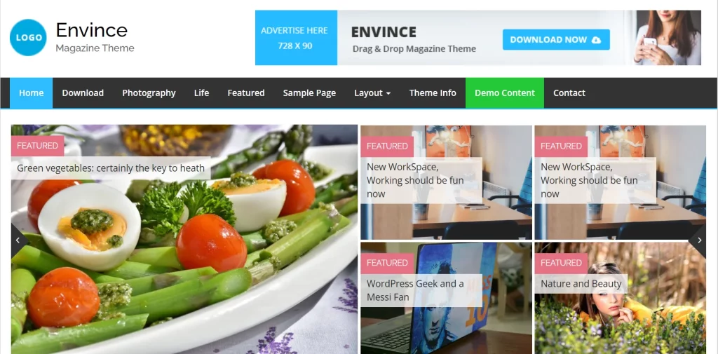 Evince - Best Free News Magazine WordPress Theme