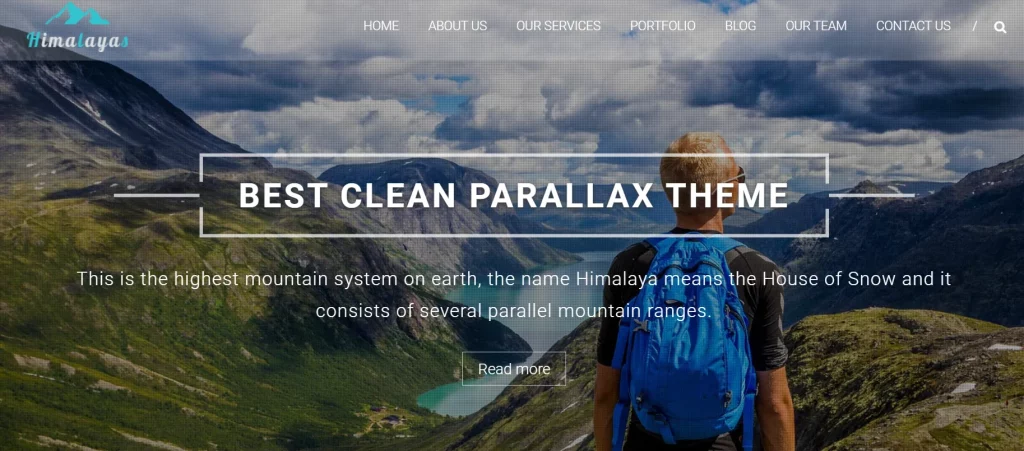 Himalayas - Best Free One Page WordPress Themes