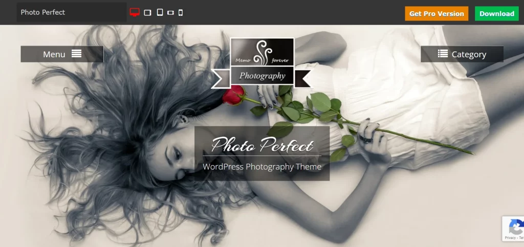 Photo Perfect - Best Free Photography WordPress Theme