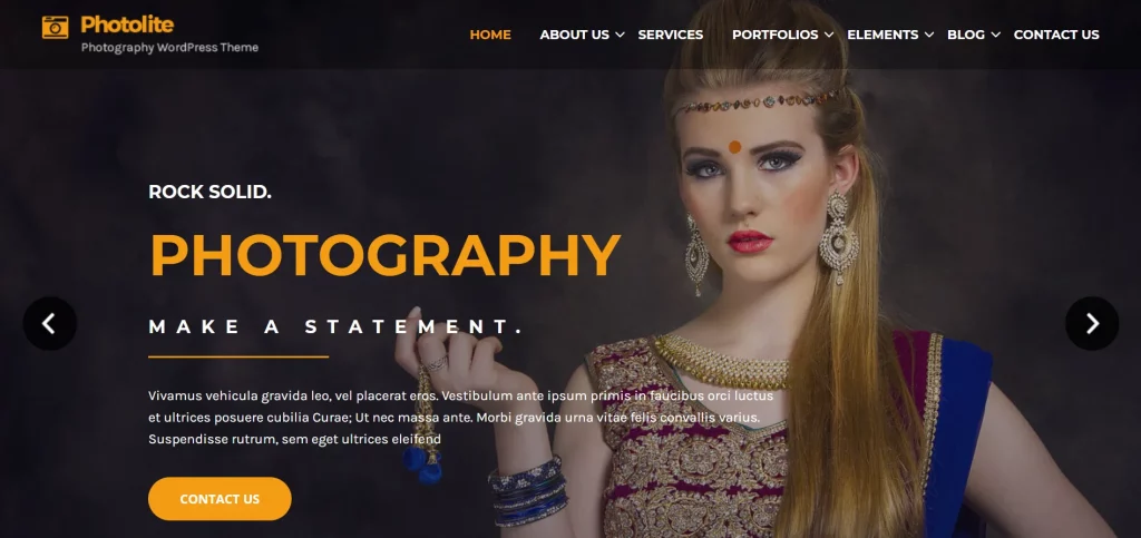 Photo Lite - Best Free Photography WordPress Themes