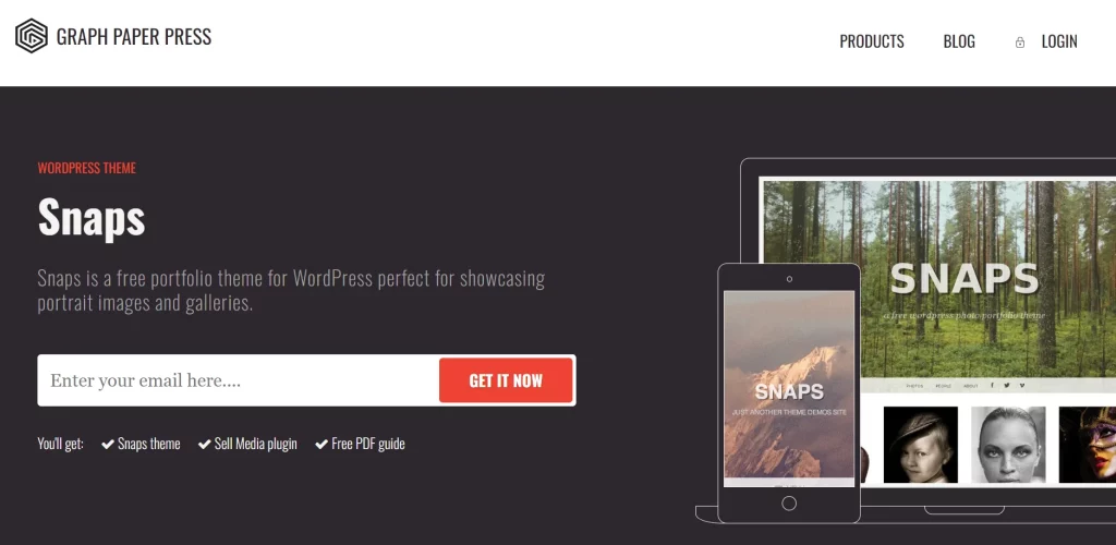 Snaps - Best Free Photography WordPress Theme